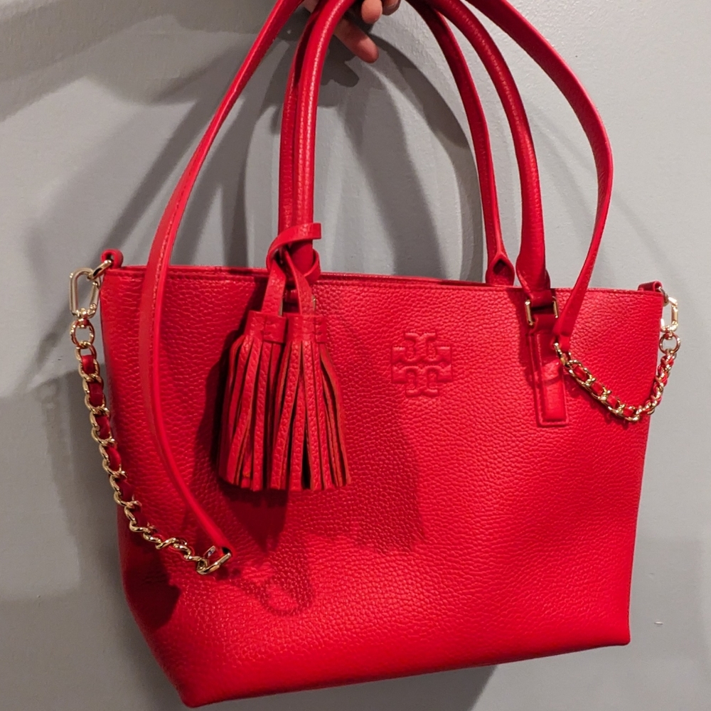 Troy Burch Red leather bag